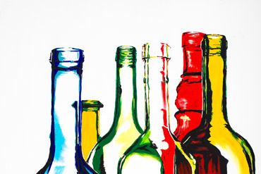 Bottles - Irene Guida - Dipinti su tela
