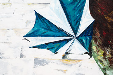 The broken umbrella - Irene Guida - Dipinti su tela